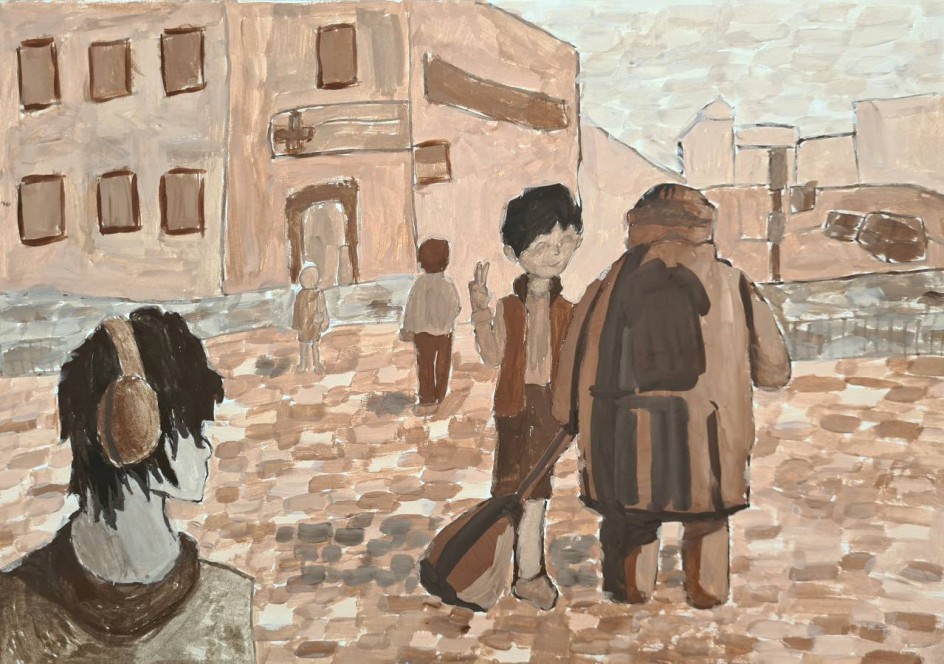 Скульптура дворнику
