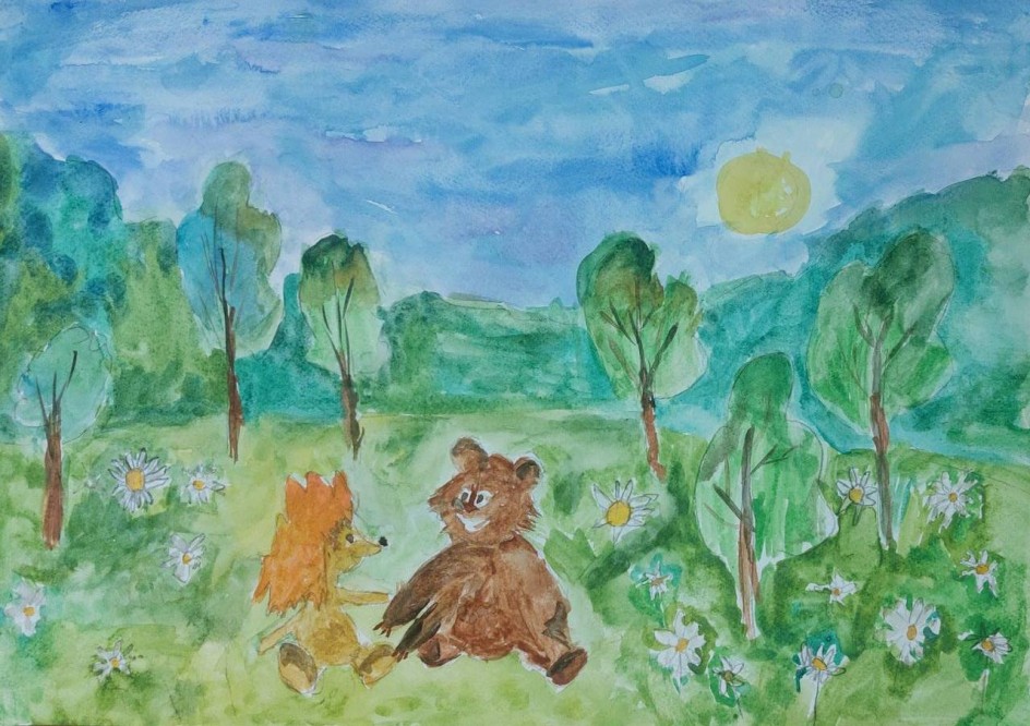 Иллюстрация к мультику " Развитие ромашка,два ромашка,три..."