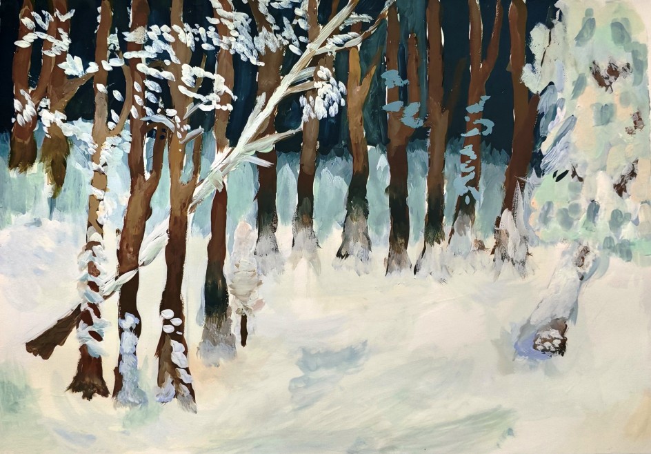 "Лес зимой"