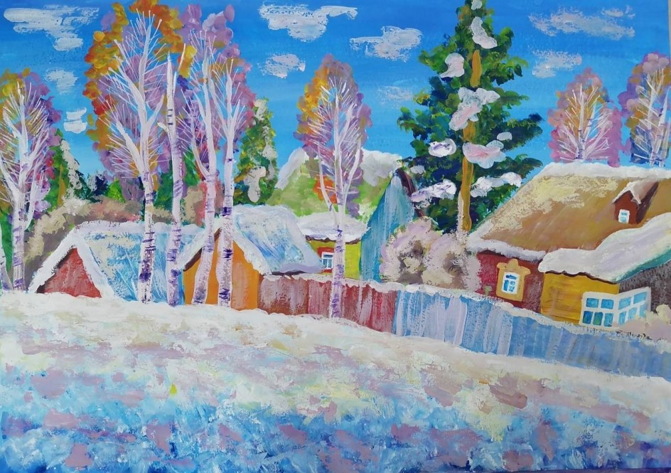 Зима в деревне