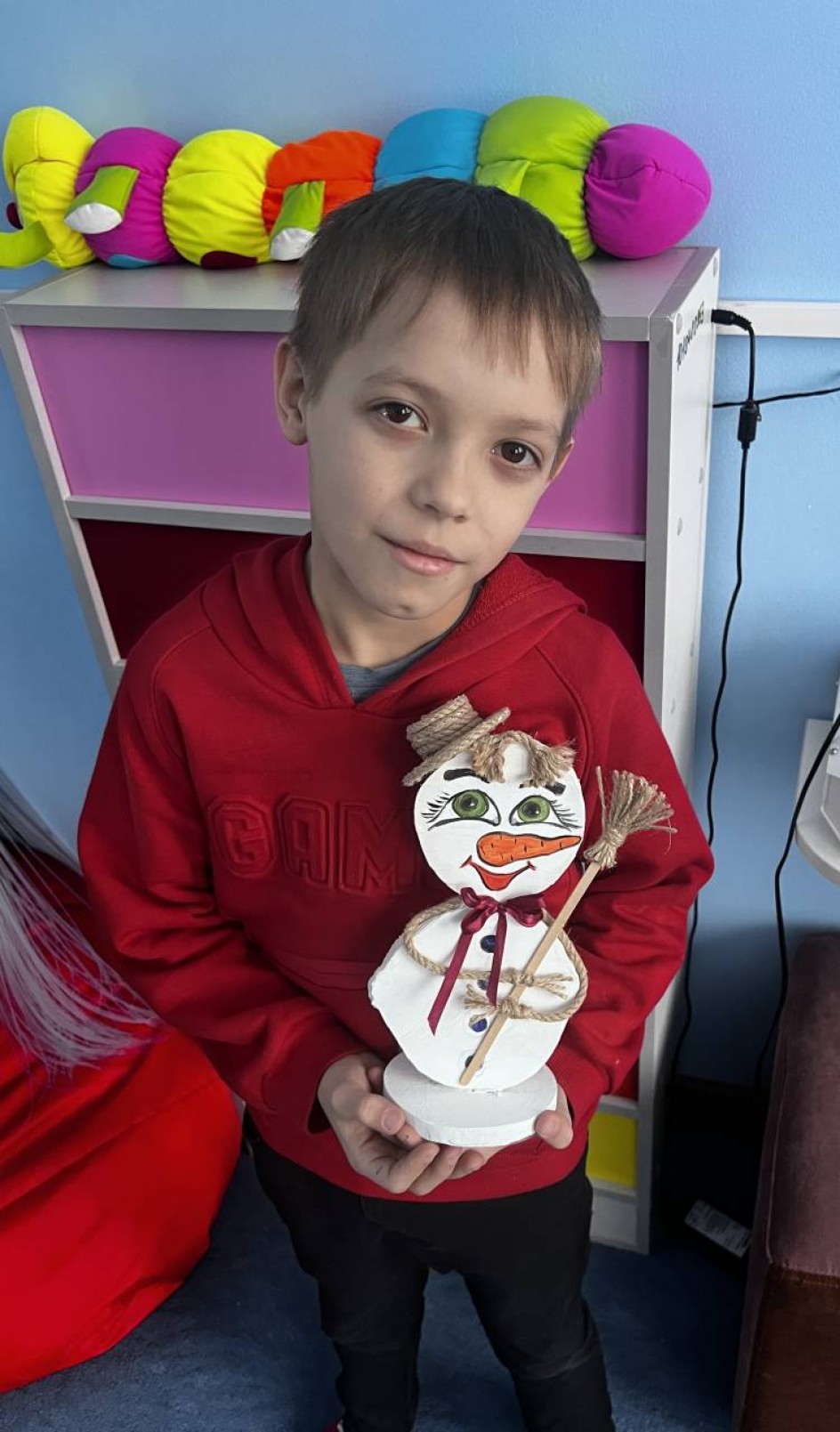 Веселый снеговичок
