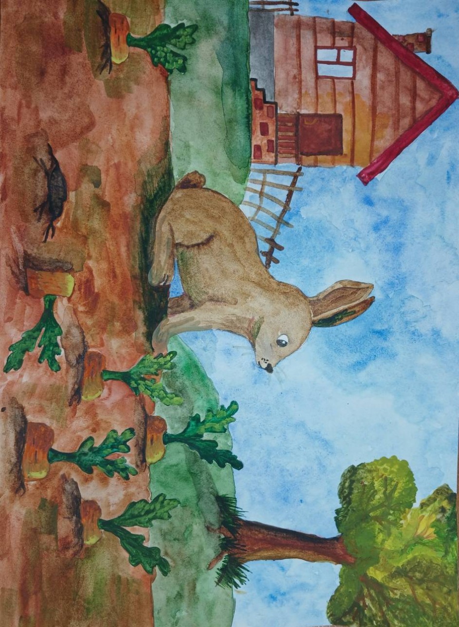 Братец кролик на прогулке