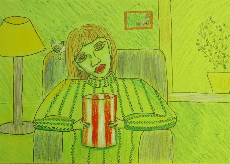 Мама с котёнком