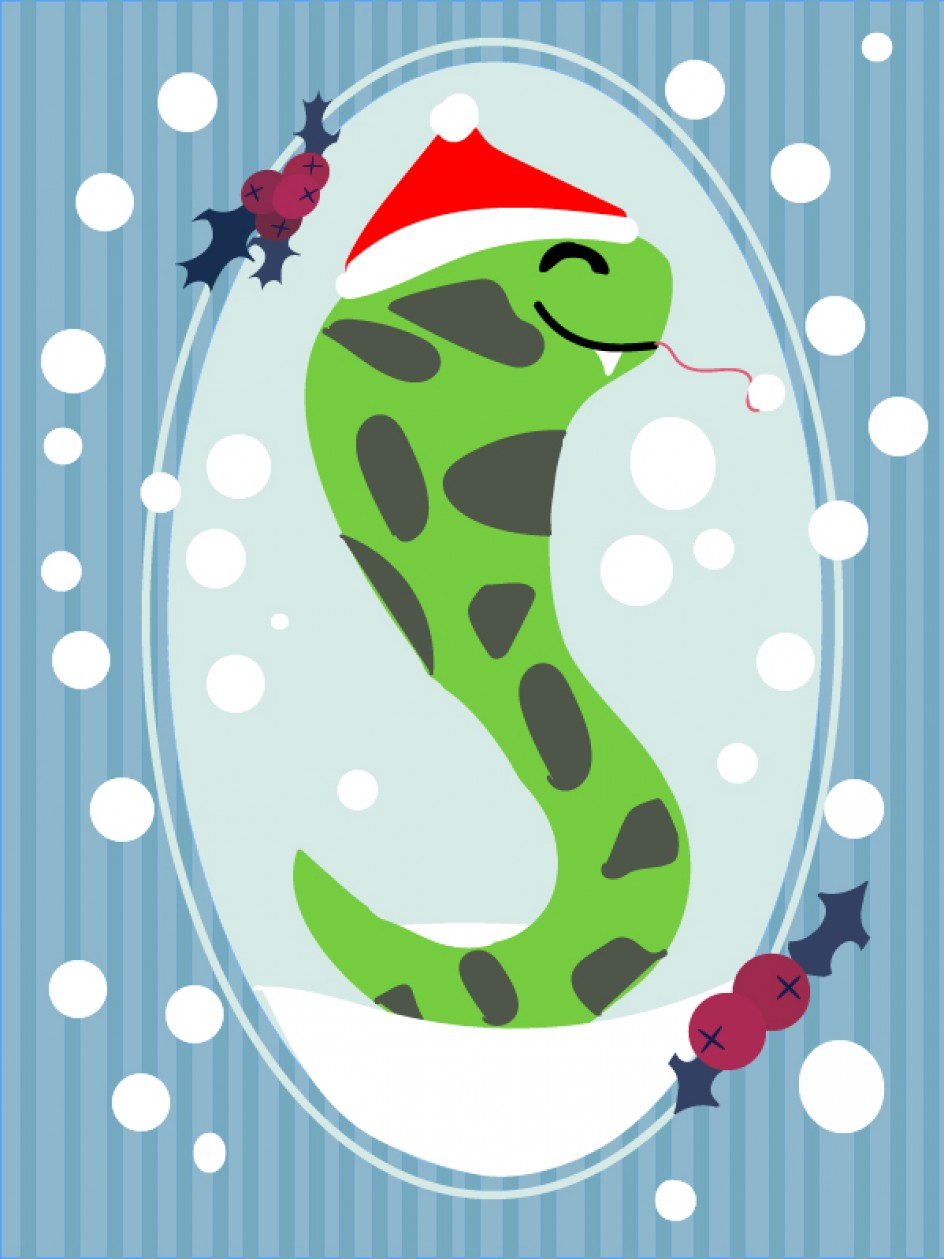 Новогодняя змейка
