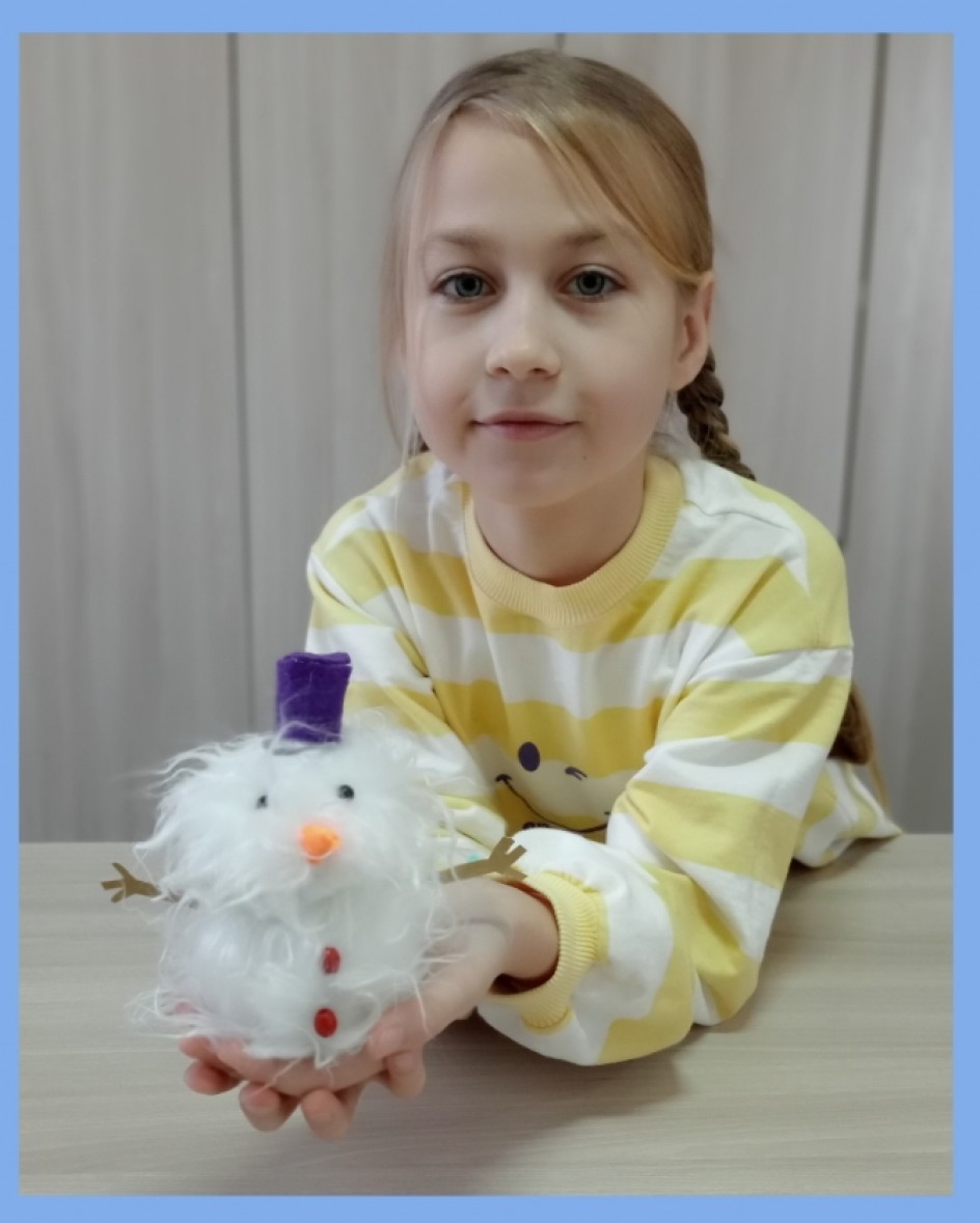 Лохматый снеговик