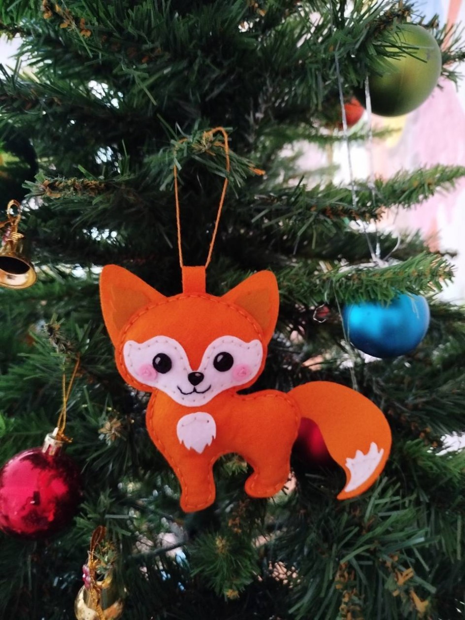 Елочная игрушка Лисичка
