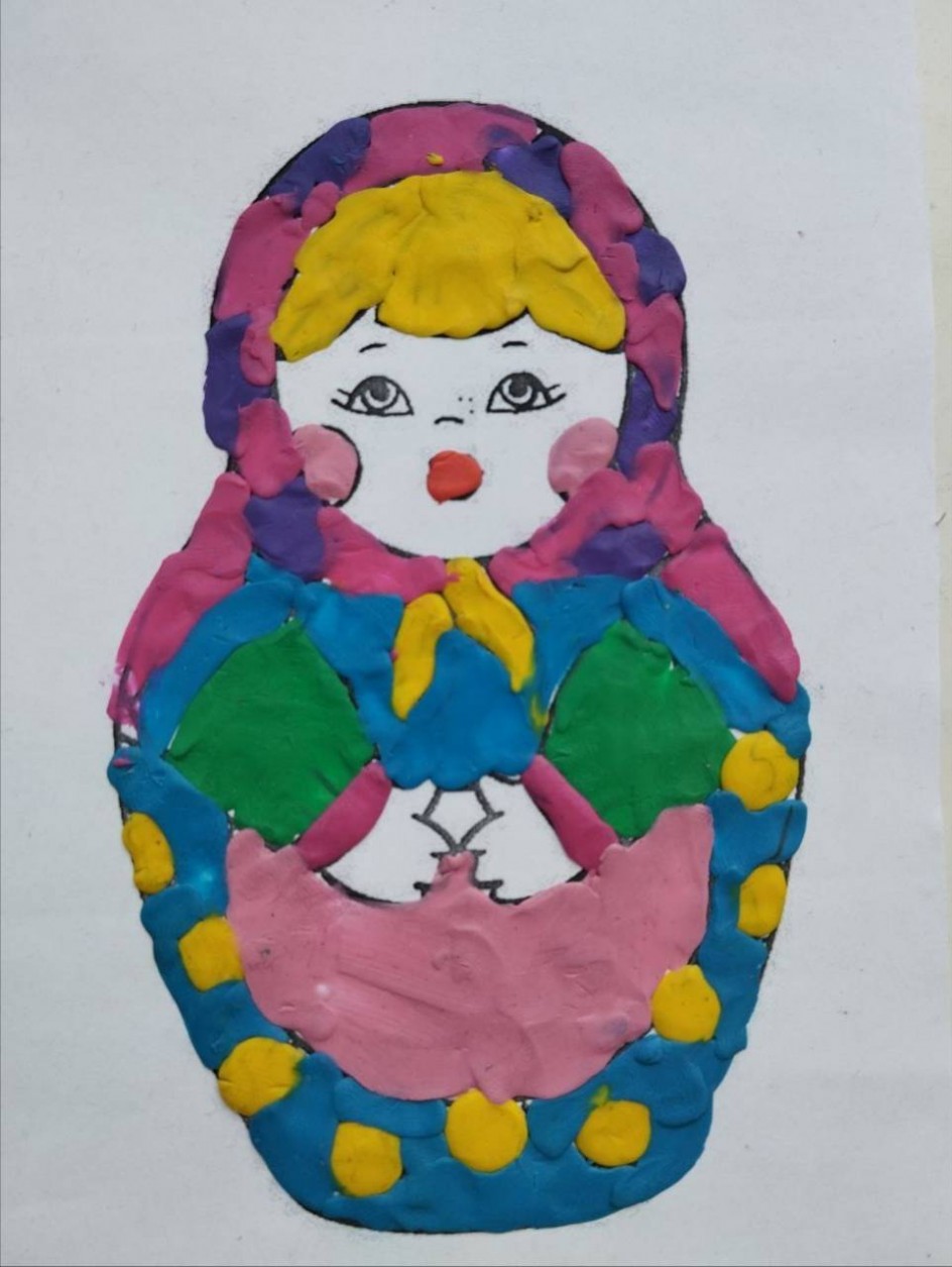 Яркая матрёшка