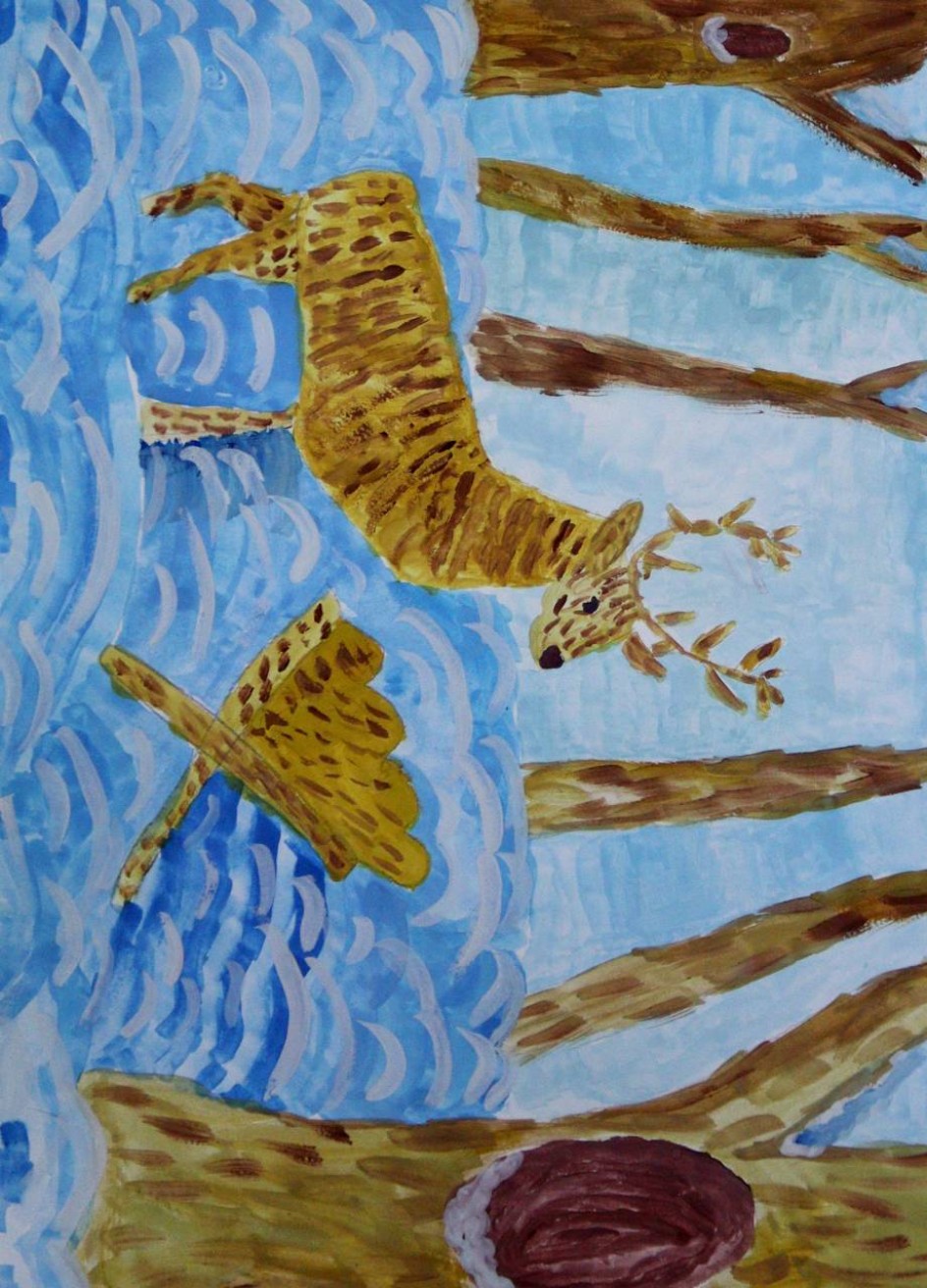 "Олень пришёл к кормушке"