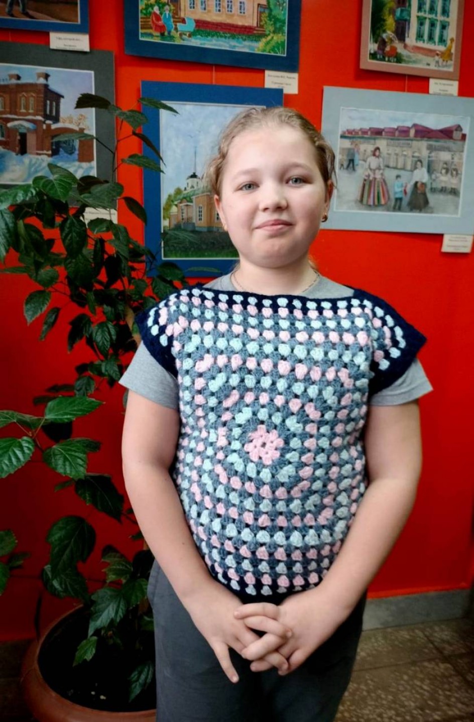 Жилет "Тепло и нарядно"