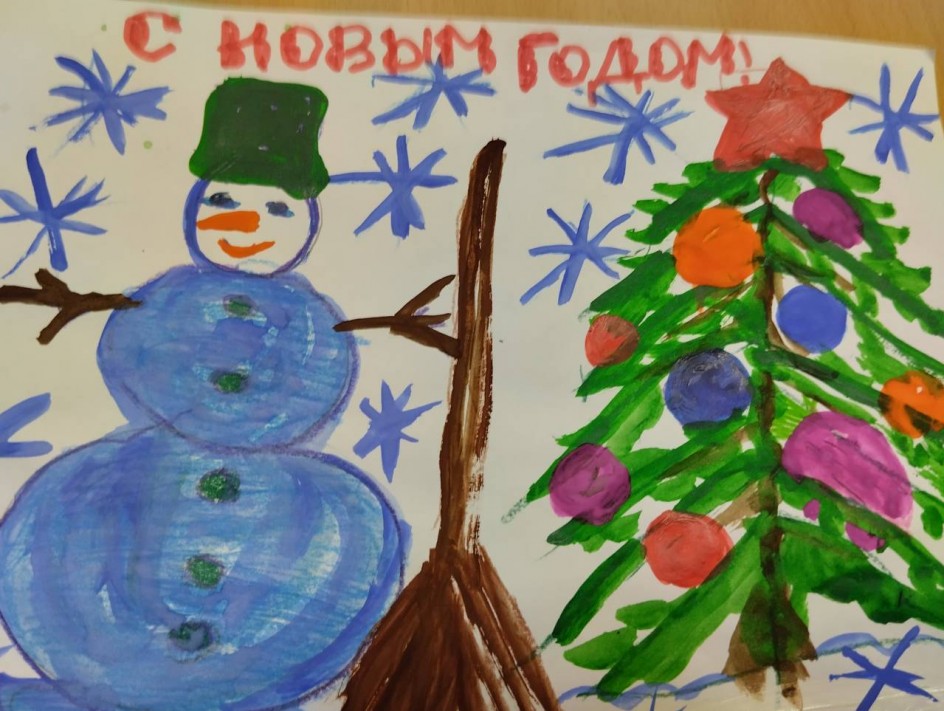 "Снеговика слепили сами!"
