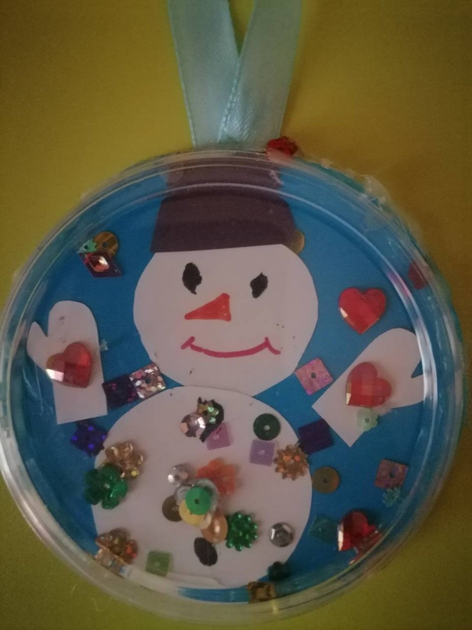 "Снеговик в шаре"