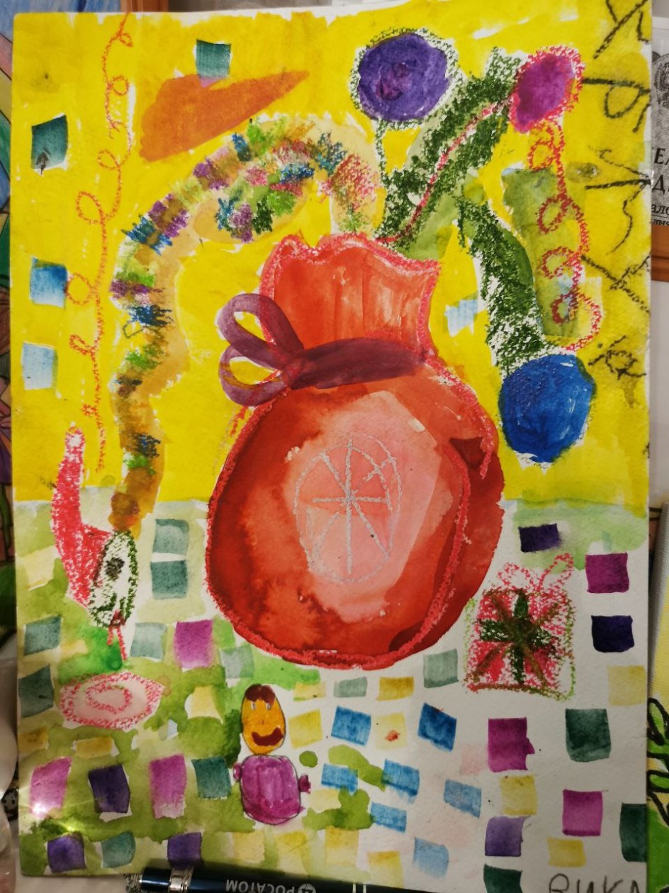 " Ваза с зимними цветами"