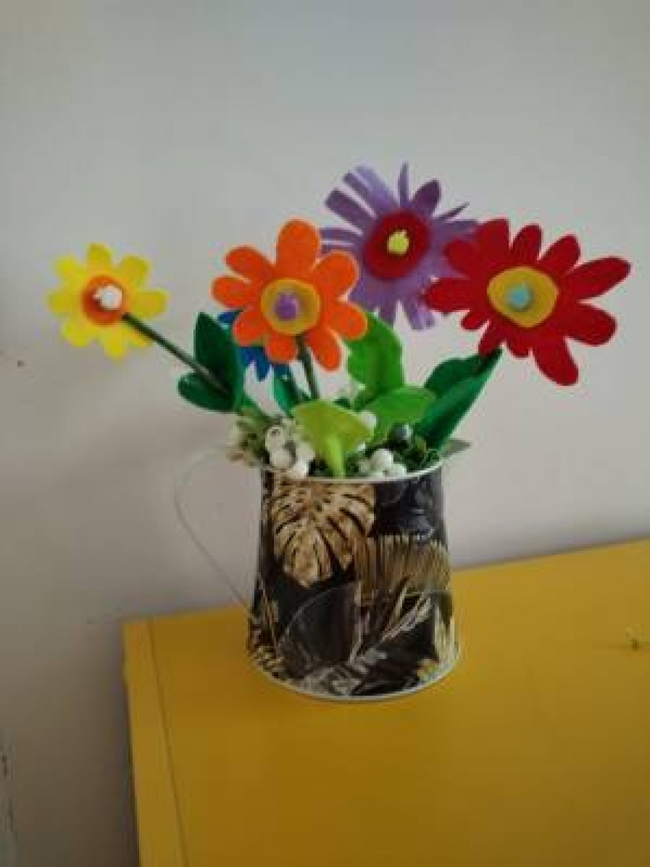 "Цветочки из лоскуточков"