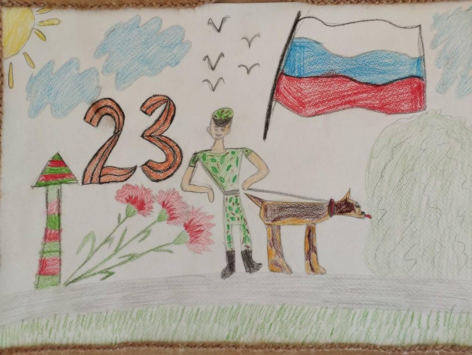 Стоит на страже Родины солдат