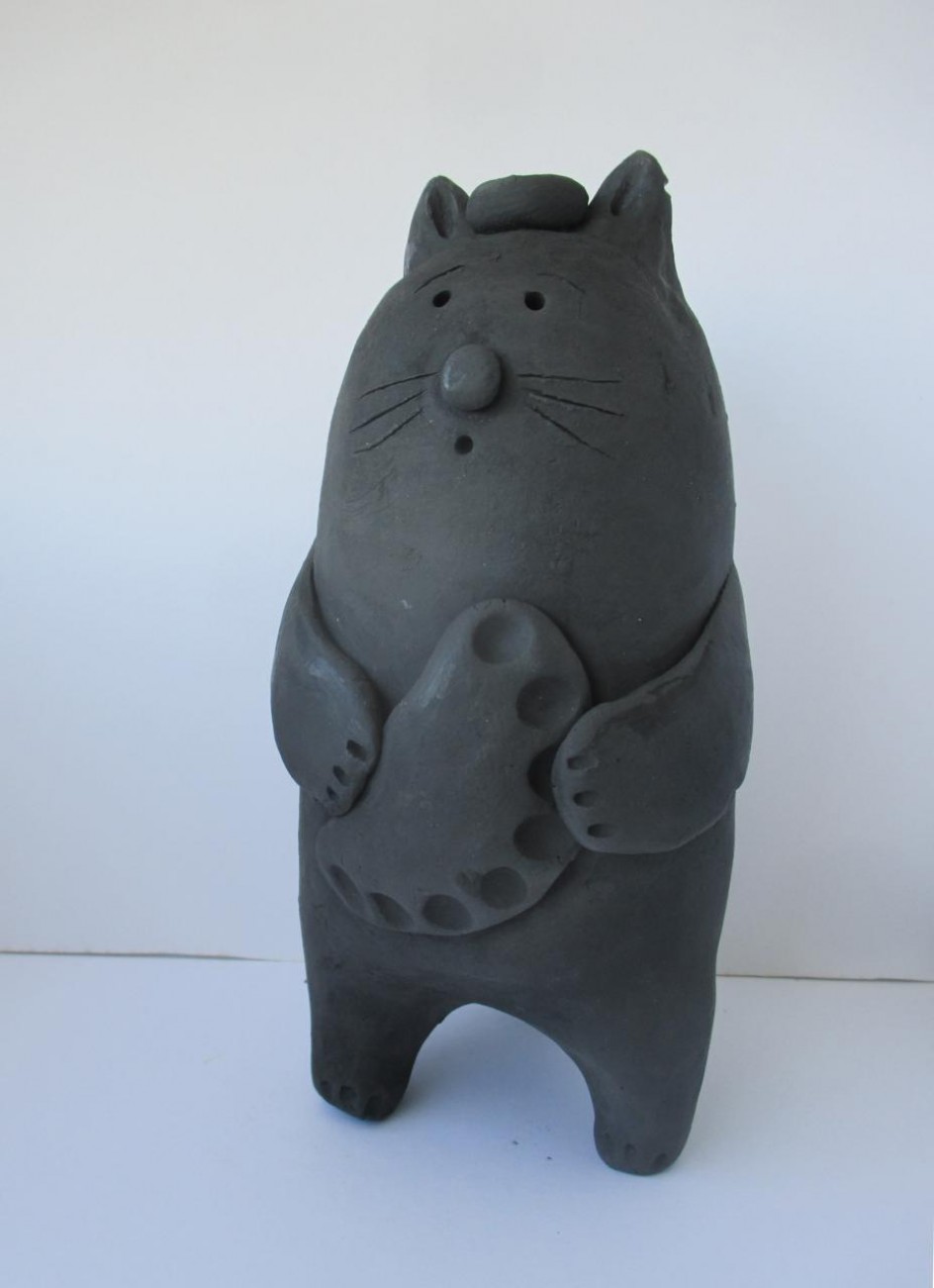 Кот с вареником