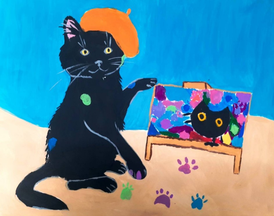 Котик - художник