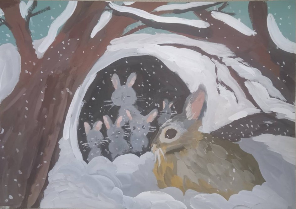 "Зимовье зайцев"