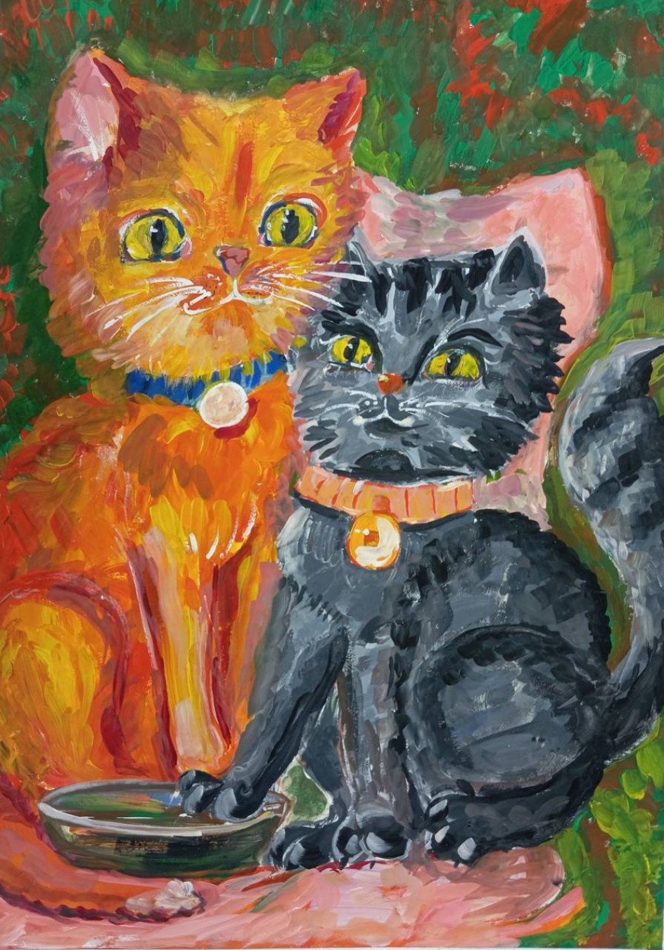 Кошечки на подушке