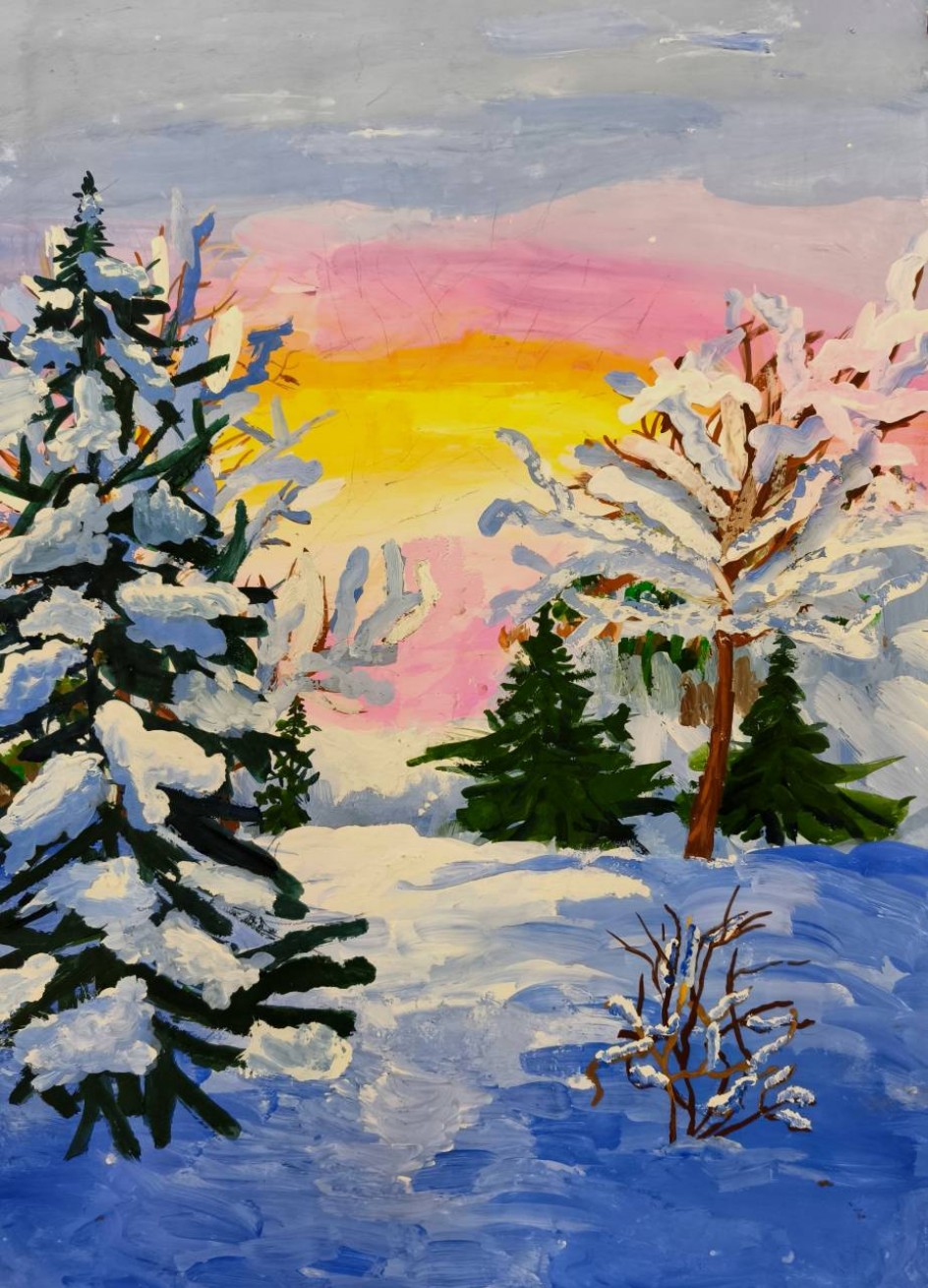 Зимний тихий вечер