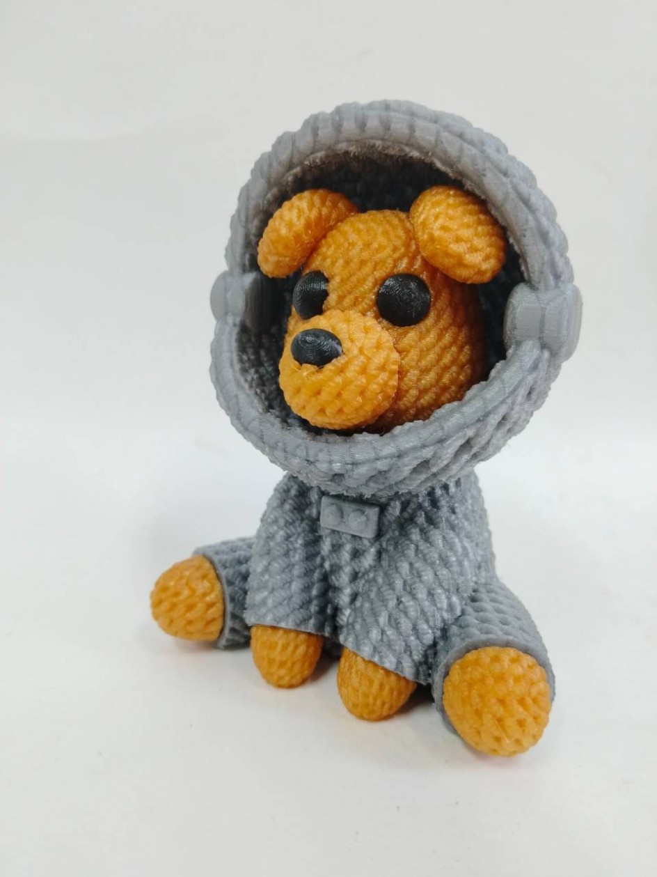 3D модель собаки-космонавта
