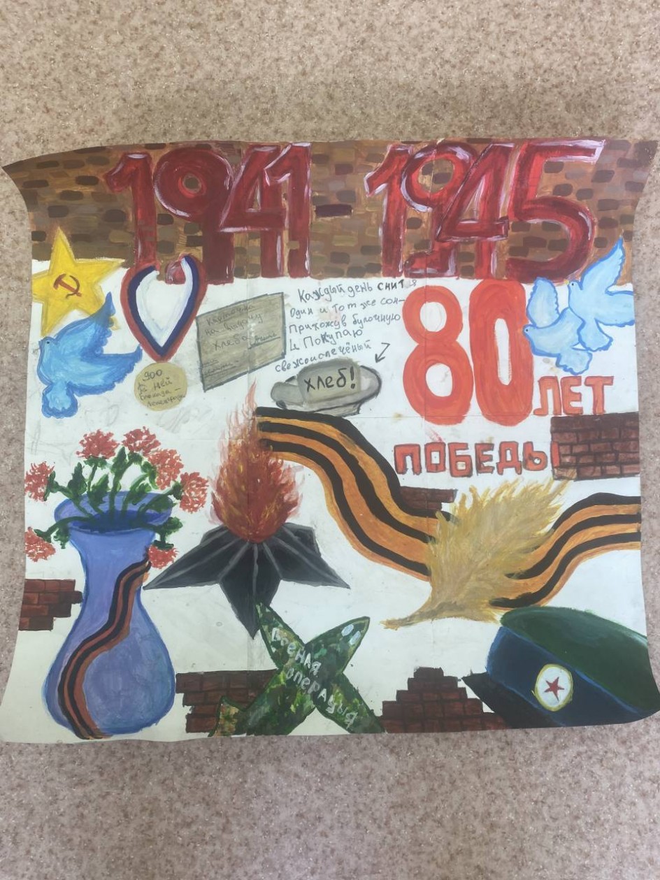 Плакат к 80 летию со дня Победы