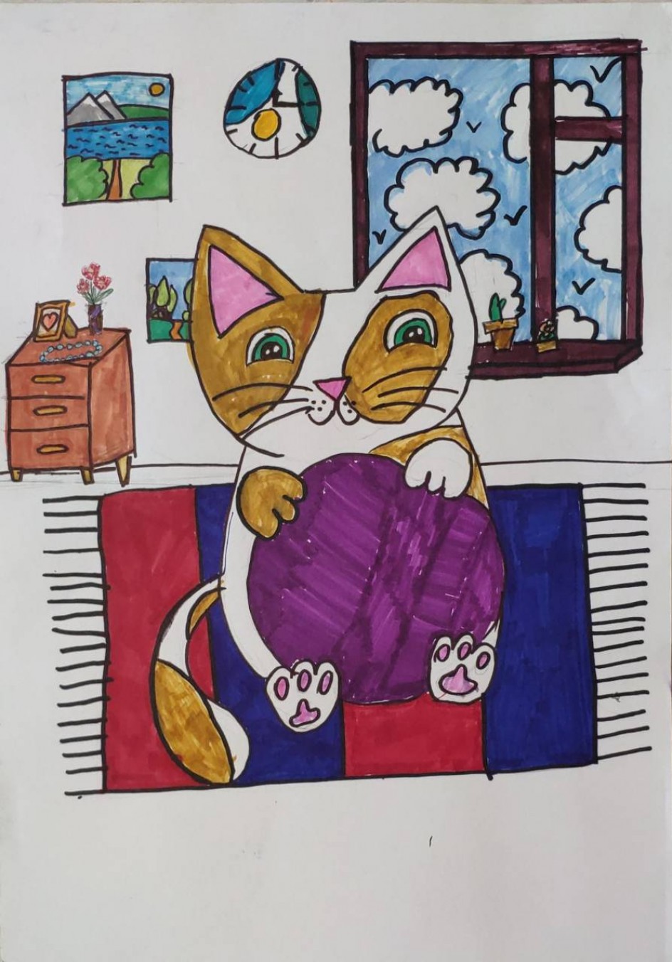 Веселый кот