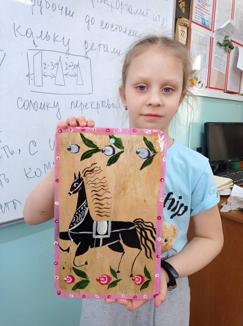 Разделочная доска "Городец"