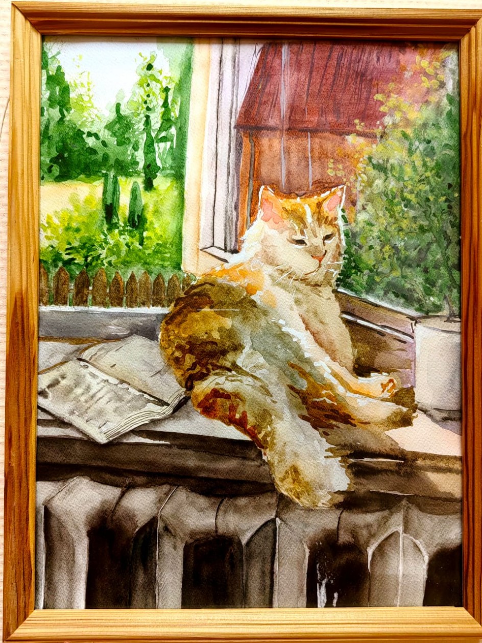 Кошка на окошке