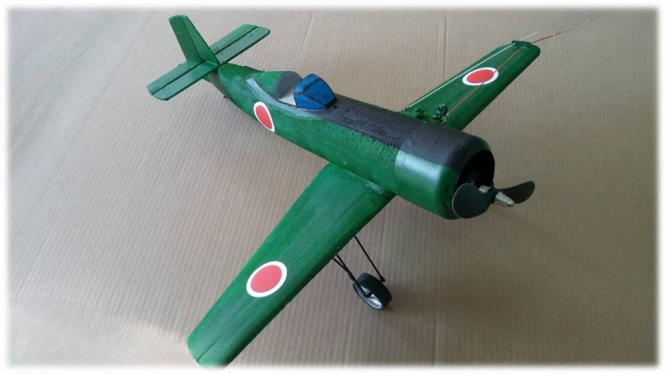 Кордовая модель-копия  самолета «Ki-115  Tsurugi»