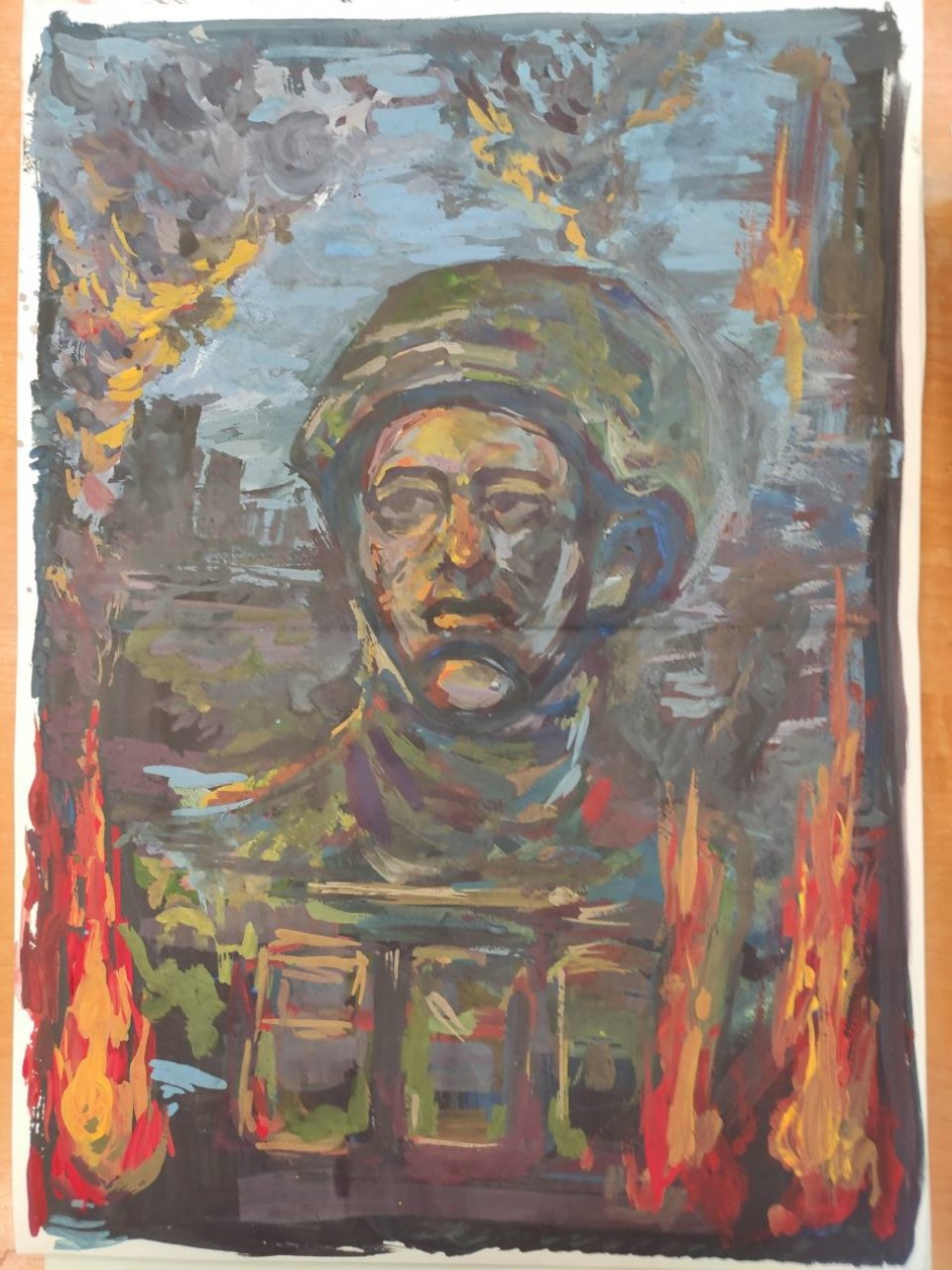 Так победим! Я-русский воин! Я стою на страже земли, Что деды от фашизма сберегли.