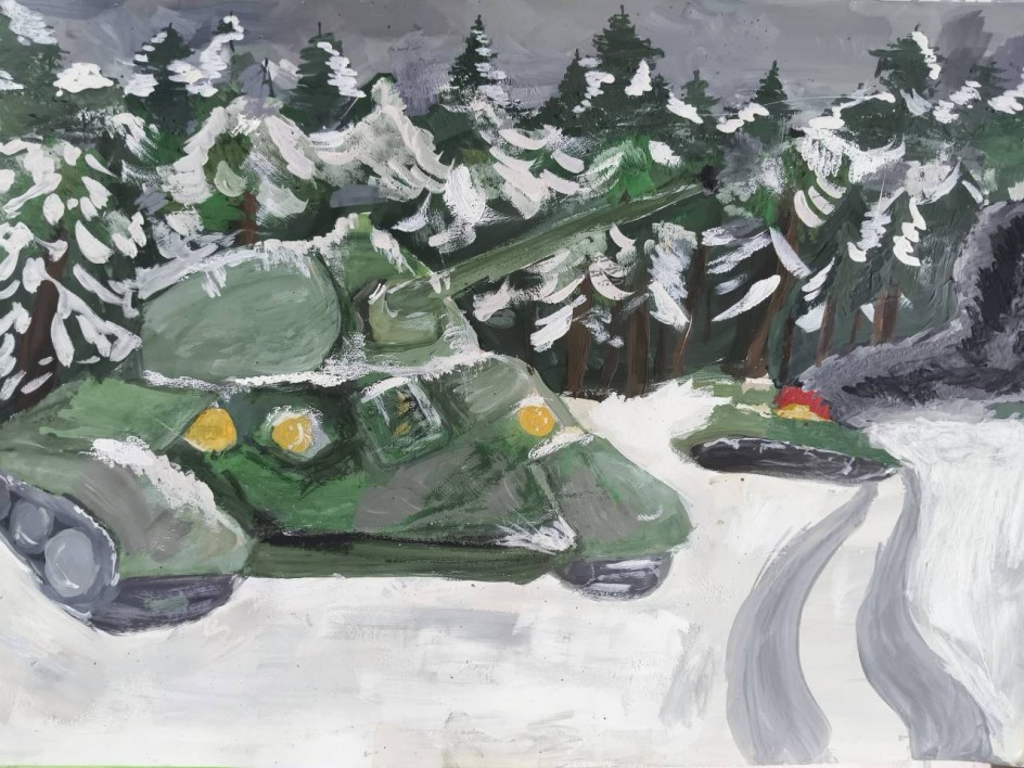 На передовой
