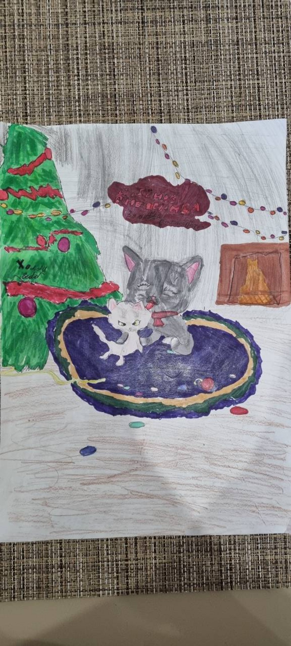 Котенок Снежинка