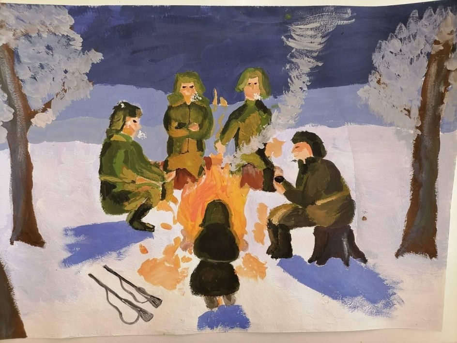 "Передышка у костра"