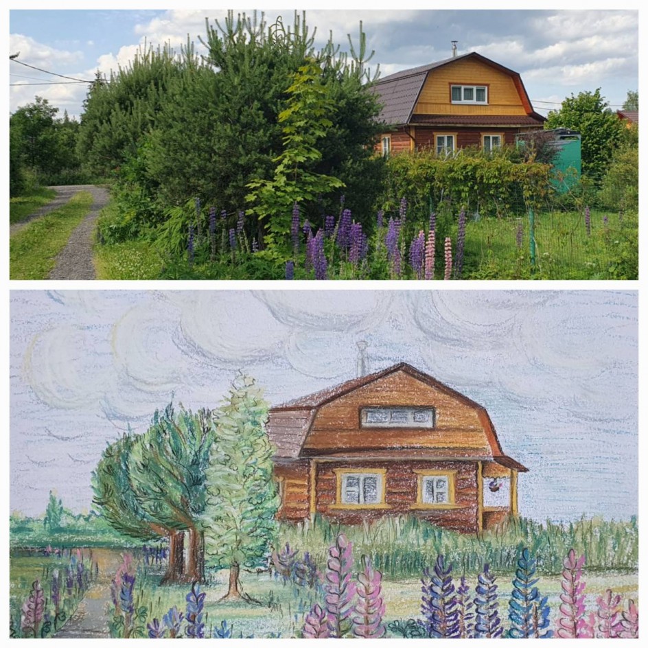 Домик к деревне.