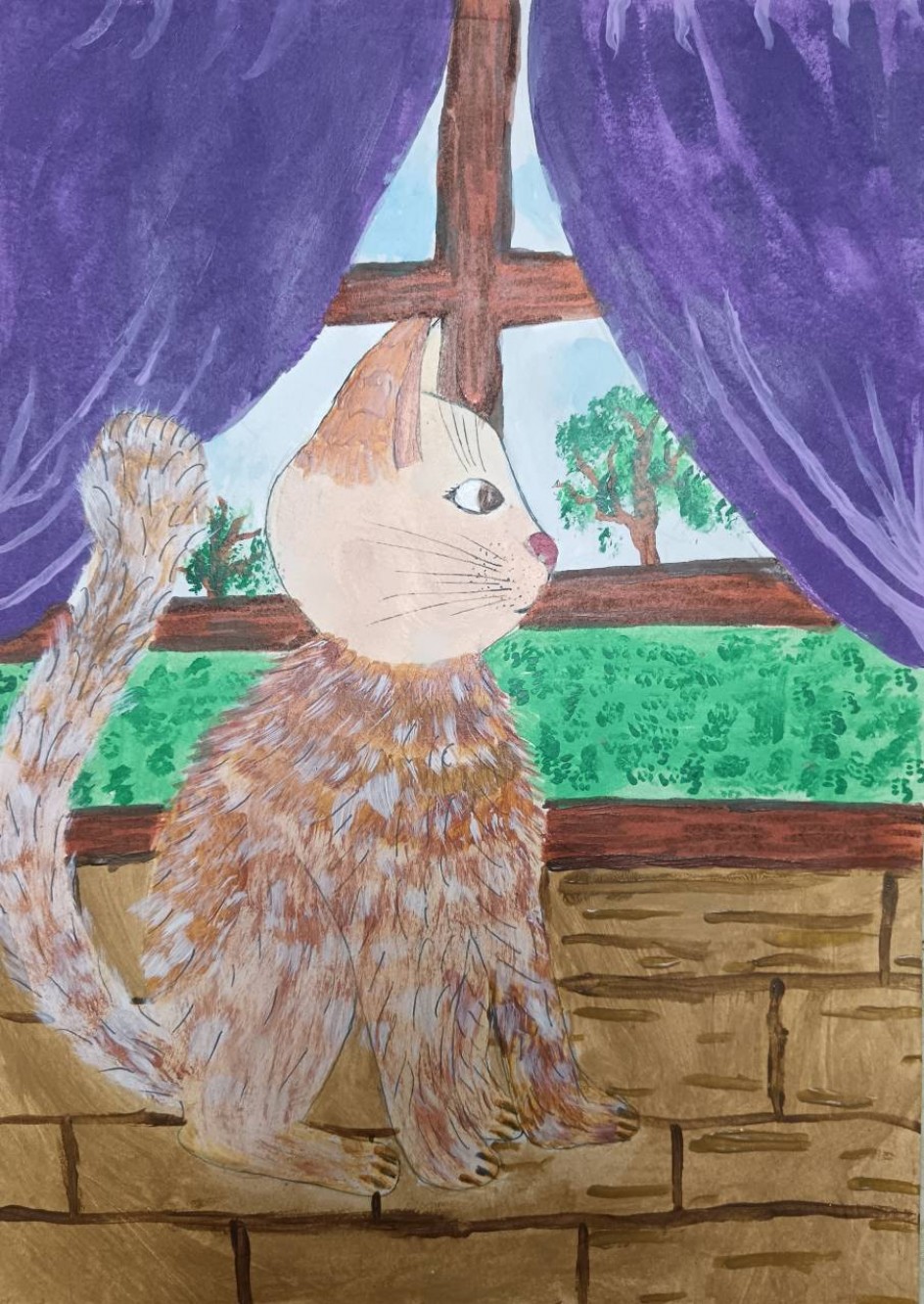Мечтательный кот