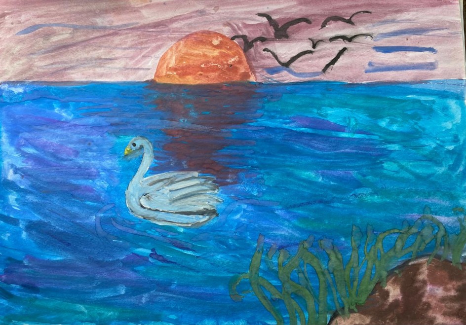 "Летние закаты на озере"