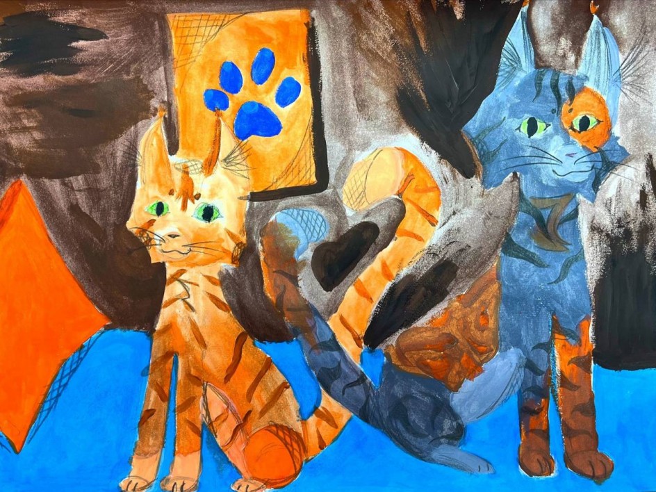 Серый и рыжий