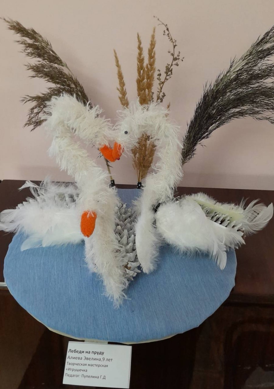 Лебеди на пруду