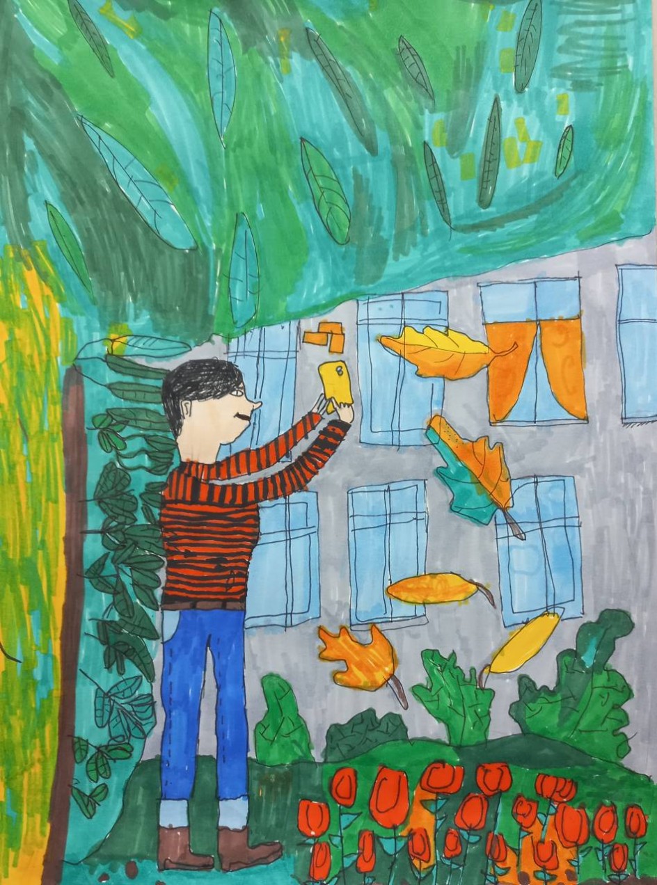 Красивый листопад