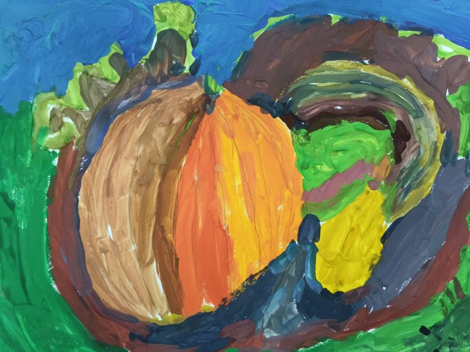 Тыквы на грядке