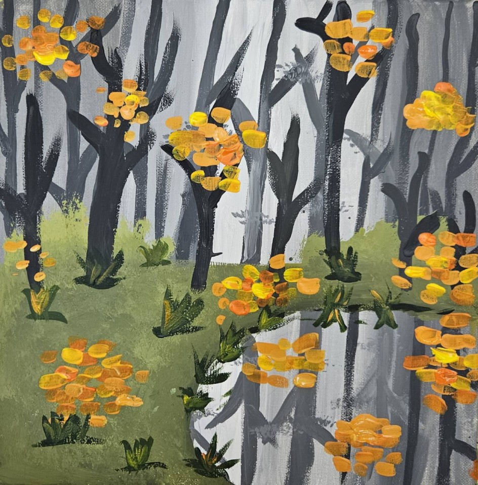 Поздняя осень в лесу