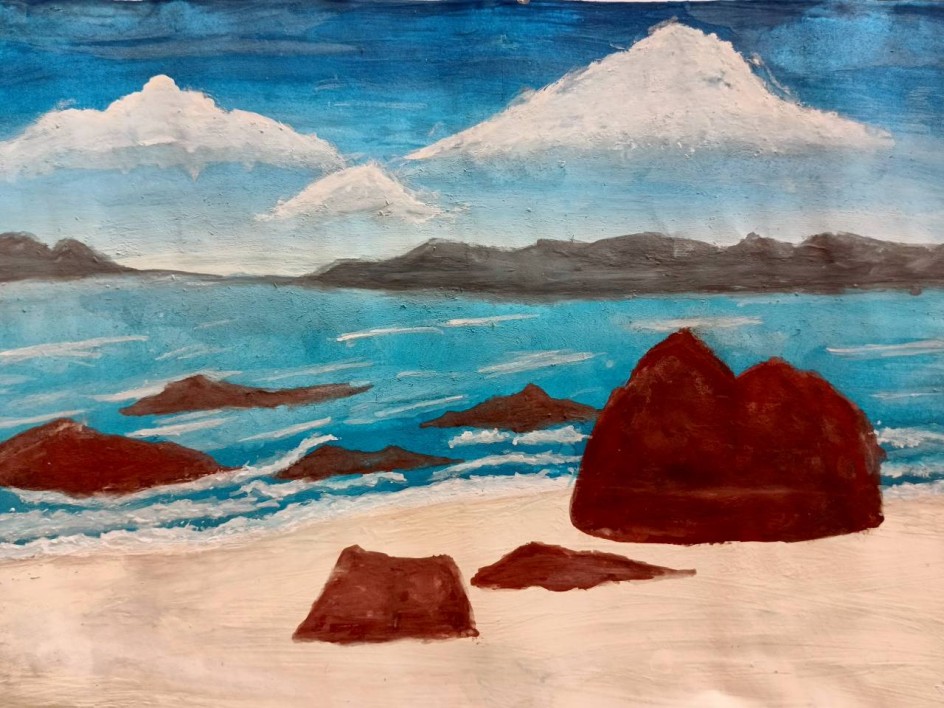 Морской залив после шторма