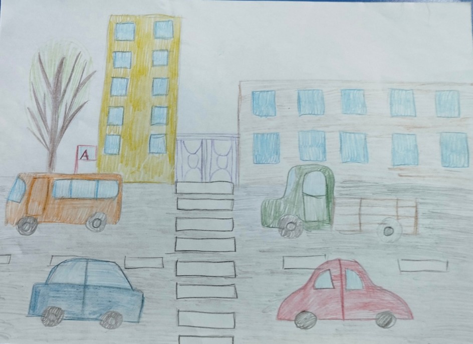 "Переходим дорогу по пешеходному переходу"