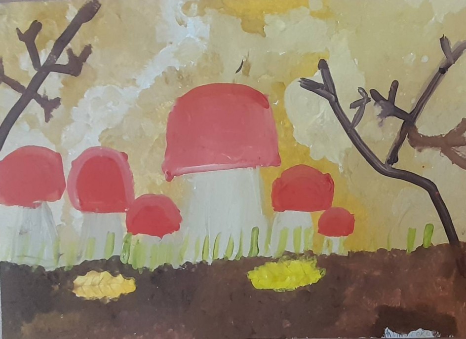 Где березки и дубы, летом выросли грибы