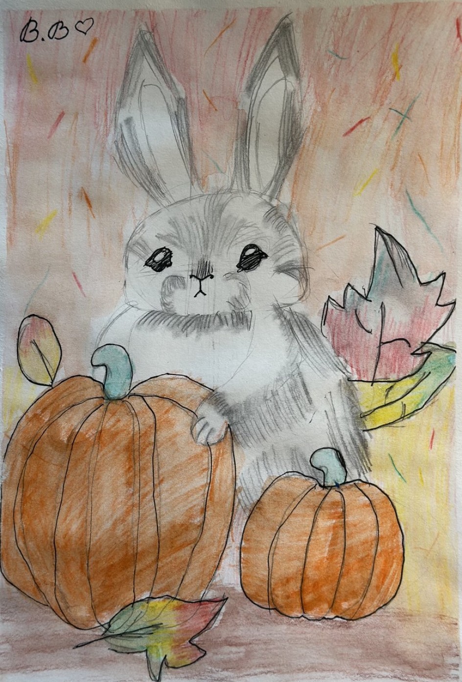 Кролик в тыквах