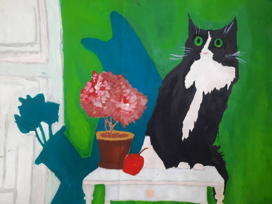 Натюрморт с котом