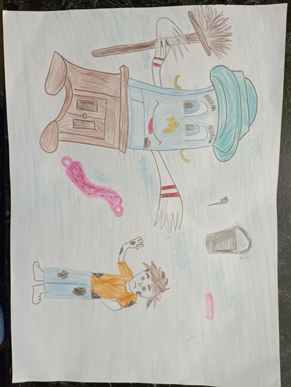 Рисунок К.Чуковский "Мойдодыр"