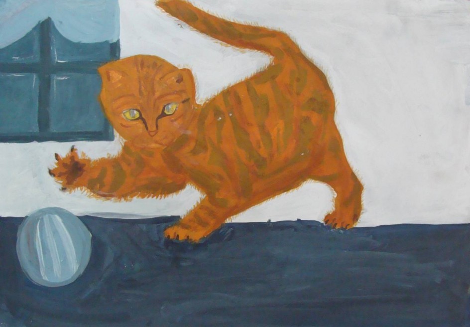 Игривый кот