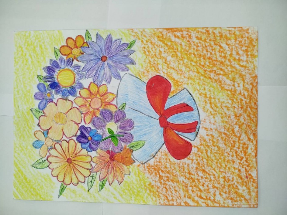 Осенний букет учителю.