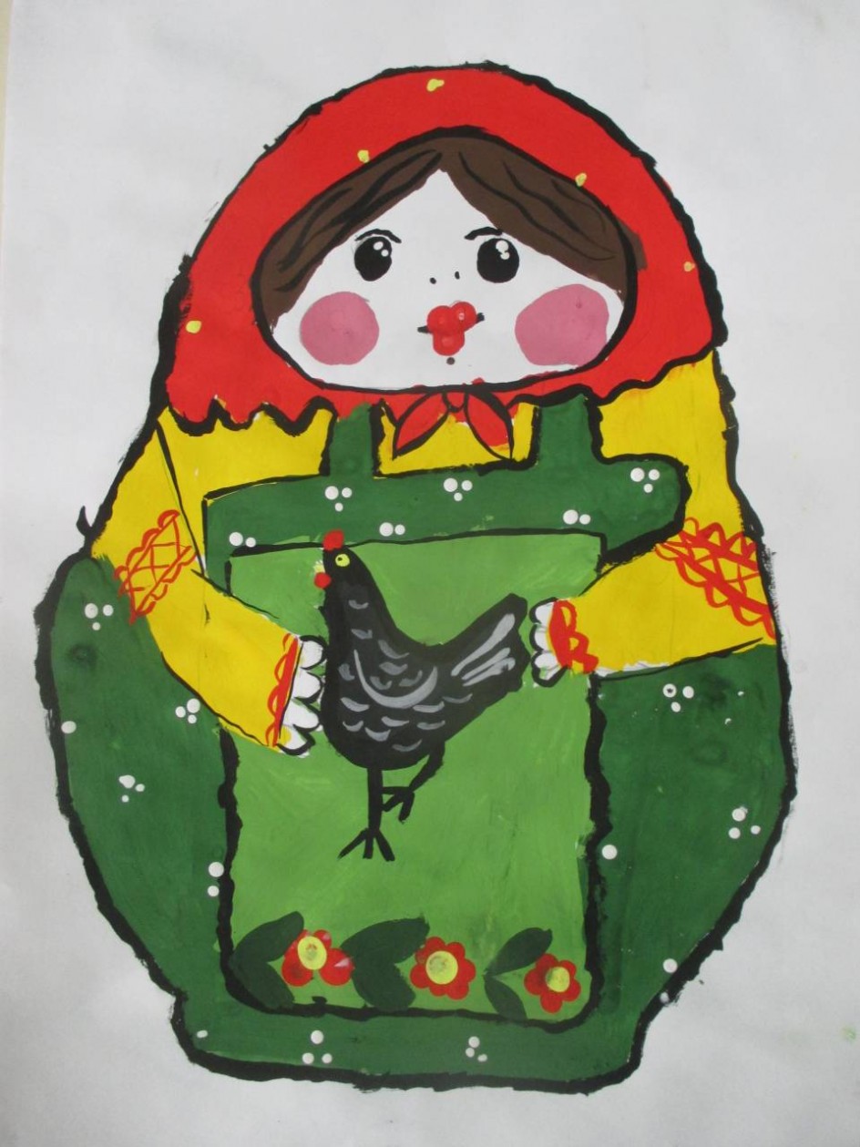 Загорская Матрешка, эскиз.